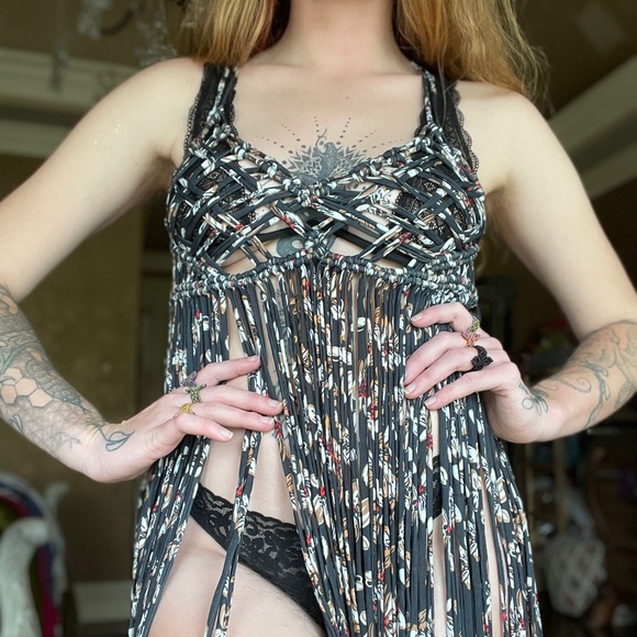 Handmade Macramé Rope Festival Dress - Picture 1 of 8